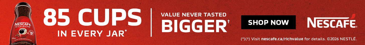 Sponsored Nescafé® 85 cups in every jar*