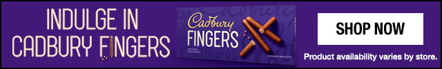 Sponsored INDULGE IN CADBURY FINGERS