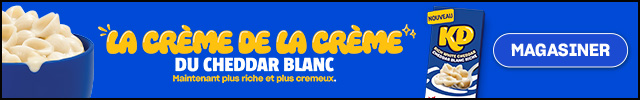 Sponsorisé La crème de la crème du cheddar blanc.