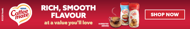 Sponsored Coffee Mate®.  Smooth rich taste.